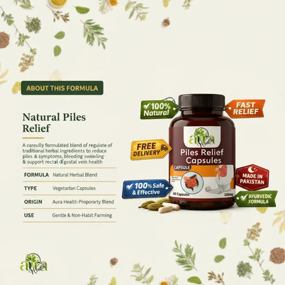 Aura Health Piles Relief Capsules