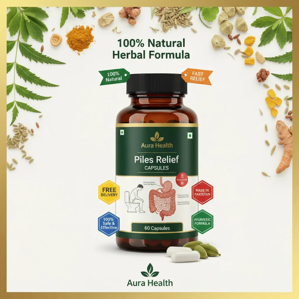 Aura Health Piles Relief Capsules
