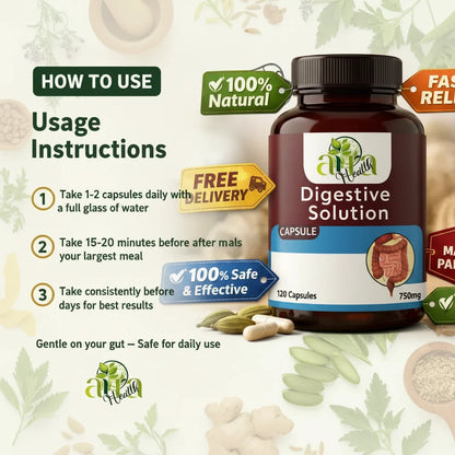 Digestive Solution: Probiotics, Ginger & Peppermint Complex