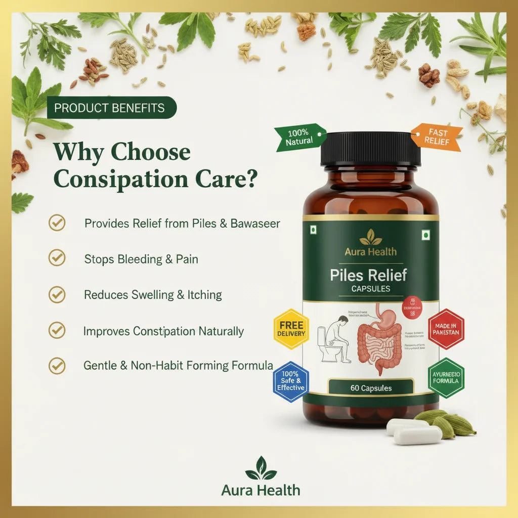 Aura Health Piles Relief Capsules